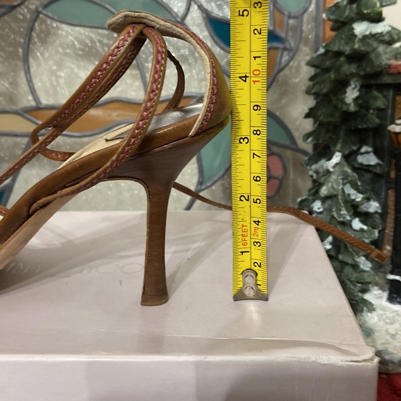 Jimmy Choo Boyce Strappy Sandals Heels Size 37 - Picture 15 of 16